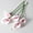 白底紫白心, variant on 10 pieces of artificial horseshoe lotus silk artificial flowers, 13.3 inches, suitable for Mother's Day, Easter, home kitchen, and weddings