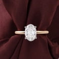 thumbnail image 2 of solitaire jewels 2.5CT Oval Moissanite Solitaire Engagement Ring For Women, 18K Yellow Gold, 2 of 7