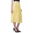 thumbnail image 4 of Rayon Womens Skirts Gauze High Waist Skirt for Women Solid Midi Skirt for Ladies Long Knee Length Girls Fashion Online By Oussum, 4 of 6