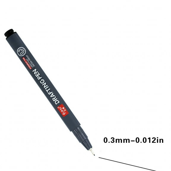 Kumdkd 0.3mm Water-Based Pen Quick Drying, Fine Line Art Tracing Pen, Non-Toxic Drawing Pen for Sketching, Painting, Hand Lettering