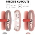 thumbnail image 4 of Funda Transparente para AirPods Max JM TPU Suave Antihuellas Antirrayas Antipolvo Rosa Transparente, 4 of 5