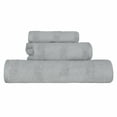 thumbnail image 2 of Superior Roma Cotton 3 Piece Assorted Towel Set, Silver, 2 of 10