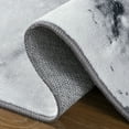 thumbnail image 2 of Cydiria Modern Abstract Marble Faux Wool Area Rug, 5' x 8', Gray, 2 of 8