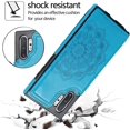 thumbnail image 5 of Design for Samsung Galaxy Note 10 Plus/10+ Wallet Case,PU Leather Phone Cases with Screen Protector Card Holder,Stand Shockproof Flip Protective Cover for Women Men Girls 6.8 inch Blue, 5 of 11