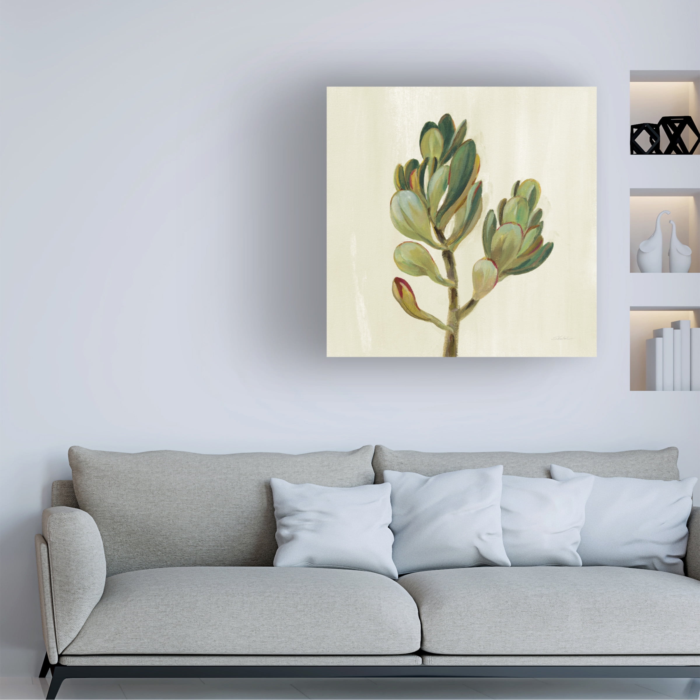Trademark Fine Art 'Front Yard Succulent II' Canvas Art by Silvia Vassileva