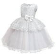 thumbnail image 5 of Toddler Girls Dresses Girls Princess Dress Toddler Tutu First Birthday Outfit Girl for Baby Girl 2-3 Years, 5 of 9