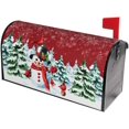 thumbnail image 2 of Winter Mailbox Covers Magnetic Standard Size 18 X 21 Watercolor Xmas Tree Red Birds Cardinals Christmas Mailbox Cover Mailbox Wrap Post Letter Box Cover Decor for Home Outdoor Garden Holiday, 2 of 5