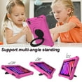 thumbnail image 4 of Dteck Case for iPad mini (A17 Pro) 8.3 inch 2024/iPad mini 6th Generation,Shockproof EVA Case 360° Rotating Stand Hand Grip Kids Friendly Lightweight Cover for iPad mini 6/mini 7,Rose, 4 of 7