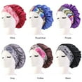 thumbnail image 2 of Waterproof Shower Cap Wide Band Elastic Hat Bathing Cap Hair Salon, 2 of 5