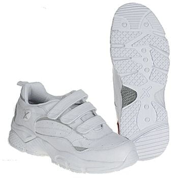 mens white velcro tennis shoes