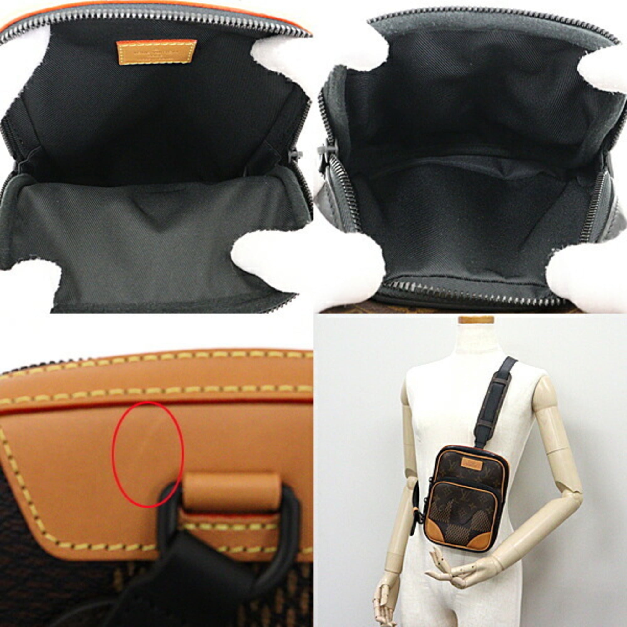 Louis Vuitton NIGO e Messenger Crossbody Bag Purse N40357 Auth New  receipt
