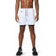 thumbnail image 3 of Men's Dark White XL Shorts, Mesh Shorts, Men's Mesh Basketball Shorts, Men's Mesh Athletic Shorts, 3 of 4