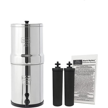 

Travel Berkey Gravity-Fed Water Filter with 2 Black Berkey Purification Elements