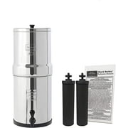 Travel Berkey Gravity-Fed Water Filter with 2 Black Berkey Purification Elements & Berkey Primer Combo Set