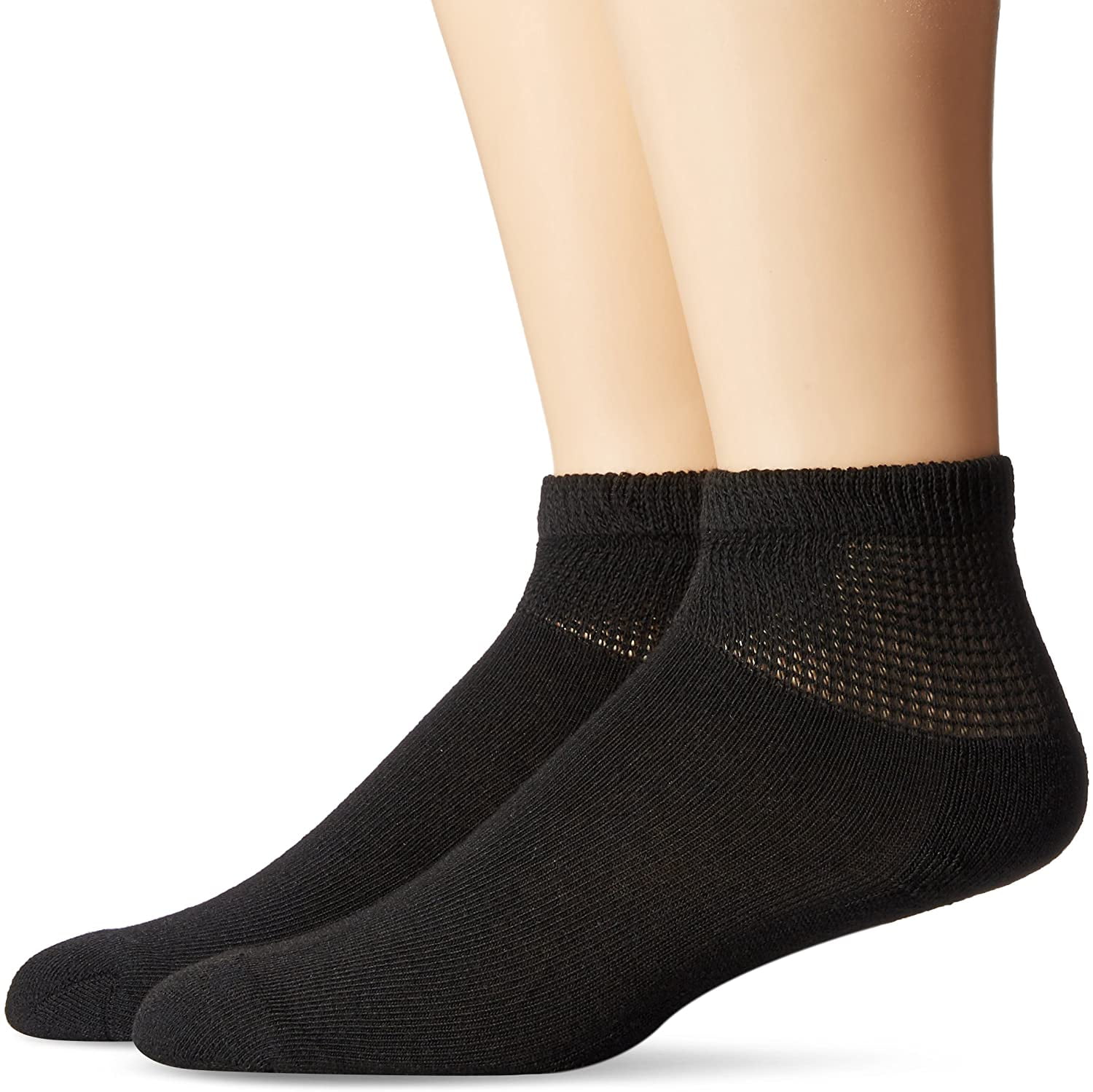 Dr. Scholl's Men's 2 Pack NonBinding Crew Socks Black 7/12 Walmart