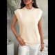 thumbnail image 4 of Suéter Sin Mangas de Cuello Redondo para Mujer, Color Albaricoque, Talla XL, 4 of 9
