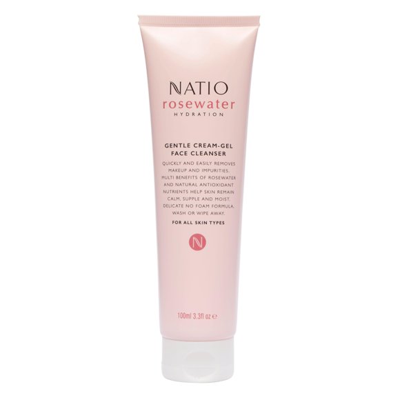 Limpiador facial Natio Australia Rosewater Hydration 100 ml