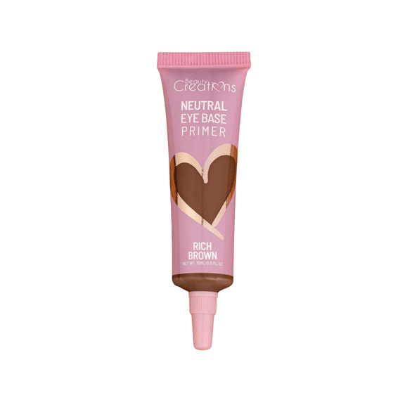 Beauty Creations - Neutral Eye Base Primer, Rich Brown, Creamy Buildable Coverage, Prevents Shadow Fallout, 15 ml