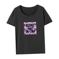 thumbnail image 4 of Camiseta para mujer con cuello redondo y manga corta para viajar en la playa y trabajar L, 4 of 7