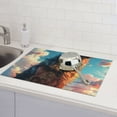 thumbnail image 6 of Sikiie Colorful Cloud Shepherd Dog Dish Drying Mat, Kitchen Counter Mat, Self Drying Mat for Kitchen Counter Dish Drying Pad ,for Dishes, Utensils, Pots and Pans（24" x 18"）, 6 of 7