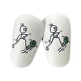 thumbnail image 1 of 1 par de mini espinilleras de fútbol, espinilleras compactas para entrenamiento de fútbol para niños Verde, 1 of 8