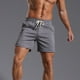 thumbnail image 1 of pstuiky Hombres bajos, Pantalones cortos casuales de moda para hombre, de color liso, con bolsillo y cintura elástica. Pantalones cortos de golf, 1 of 8