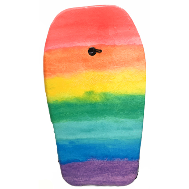 Coastal Living Boogie Board Bodyboard Surfing with Leash, 33Inch