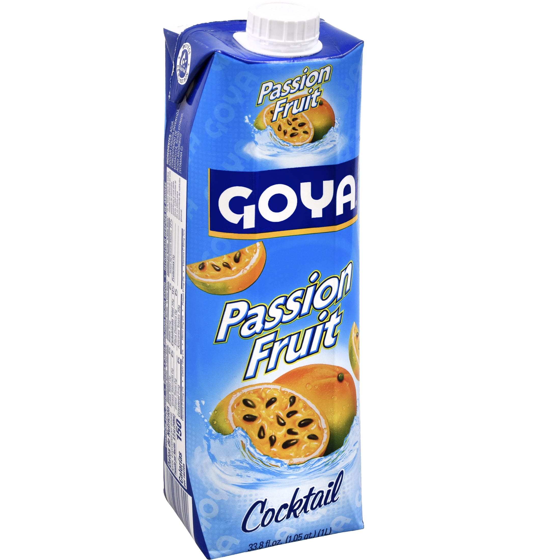(3 pack) Goya Passion Fruit Juice Cocktail in Plastic Bottle, 33.8 fl oz