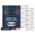 thumbnail image 1 of Cuchillas de afeitar de seguridad King C. Gillette 10 de acero inoxidable, 1 of 7