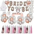 thumbnail image 1 of Hen Party Decoration, Bride To Be Decorations Rose Gold Hen Do Accessories With Bride To Be Banner, 1 of 2