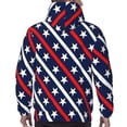 thumbnail image 7 of Naloa Patriotic Star Men's Casual Hooded Collar Drawstring Hoodies Pullover Sweatshirts Casual Long Sleeve Shirts-4X-Large, 7 of 7