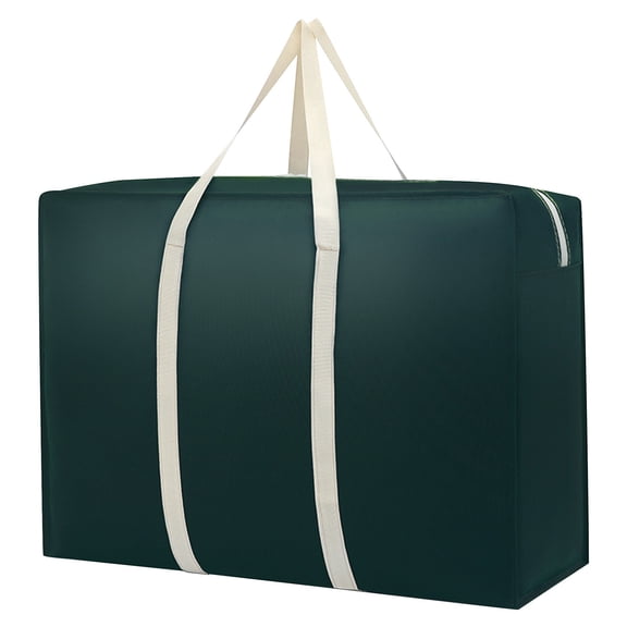 Uklsqma Large Storage Bag for Moving & Packing, 80*55*25cm Foldable Luggage Bag with Zipper, Strong Fabric for Clothes, Blankets, Bedding & Seasonal Decor