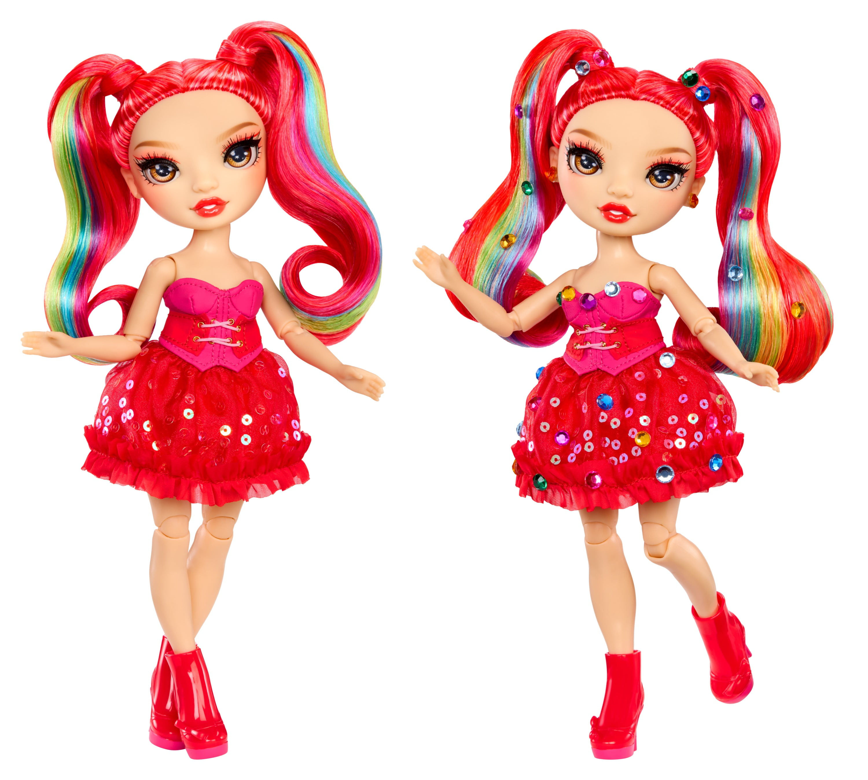 Rainbow High Be Dazzling Fashion Dolls- Vivienne Rouge (Red) with Bedazzler Tool and Sparkle Gems