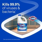 Clorox Disinfecting Liquid Bleach Cleaner, Regular Scent, 121 fl oz, 2 Pack