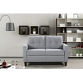 thumbnail image 4 of US Pride Furniture Kartier Mid-Century Linen Fabric 3 Piece Living Room Set, Light Gray, 4 of 5