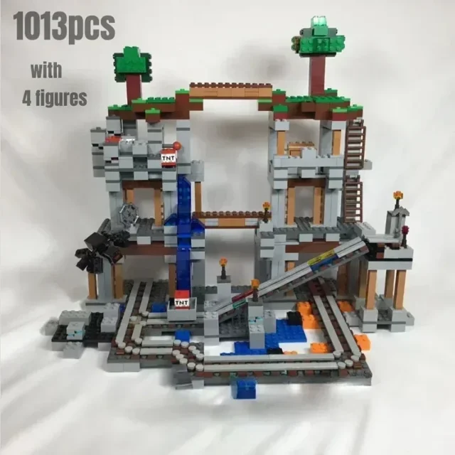 1013 Uds. De bloques de construcción Grube subterráneo, modelo de juguetes para niños, regalo de Navidad