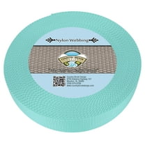 Country Brook Design® 1 1/2 inch Light Cyan Heavy Nylon Webbing, 50 Yards
