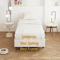 thumbnail image 4 of vfytbgnhj QIZUAKDF 9 Inch Box Spring for Queen Bed  Heavy Duty Metal Box Spring Bed Base with Fabric Cover  Mattress Foundation  Easy Assembly  Noise Free  Black, 4 of 9