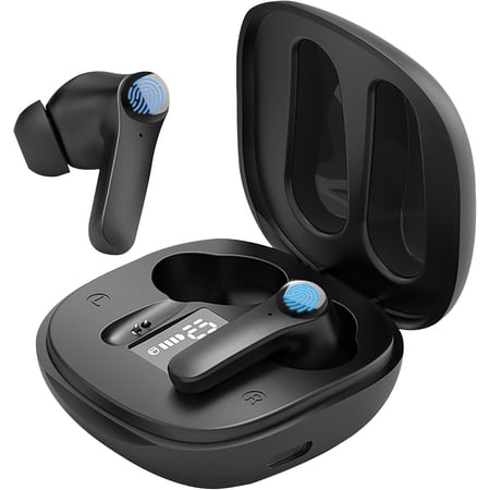 Ai Translation Earbuds Real Time, JE 3-in-1 Language Translator Earbuds with 150 Languages& Accents, Electronic Foreign Language Translation Device for Travel Business Learning(Black)