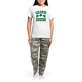 thumbnail image 4 of CafePress - Irish Mom St Paddy's Clover Women's Light Pajamas - Women's Short Sleeve Print T-Shirt and Pants Light Cotton Pajama Set, 4 of 7