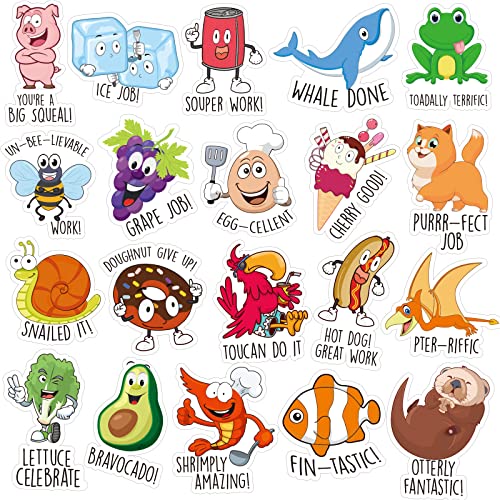 800PCS Punny Rewards Stickers for Classroom Punny Labels Fun Inspiration Stickers Motivational