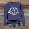 thumbnail image 2 of Venzia Women Halloween Crewneck Sweatshirt, Black Long Sleeve Pullover Top, Casual Fall Graphic Sweatshirt, 2 of 4