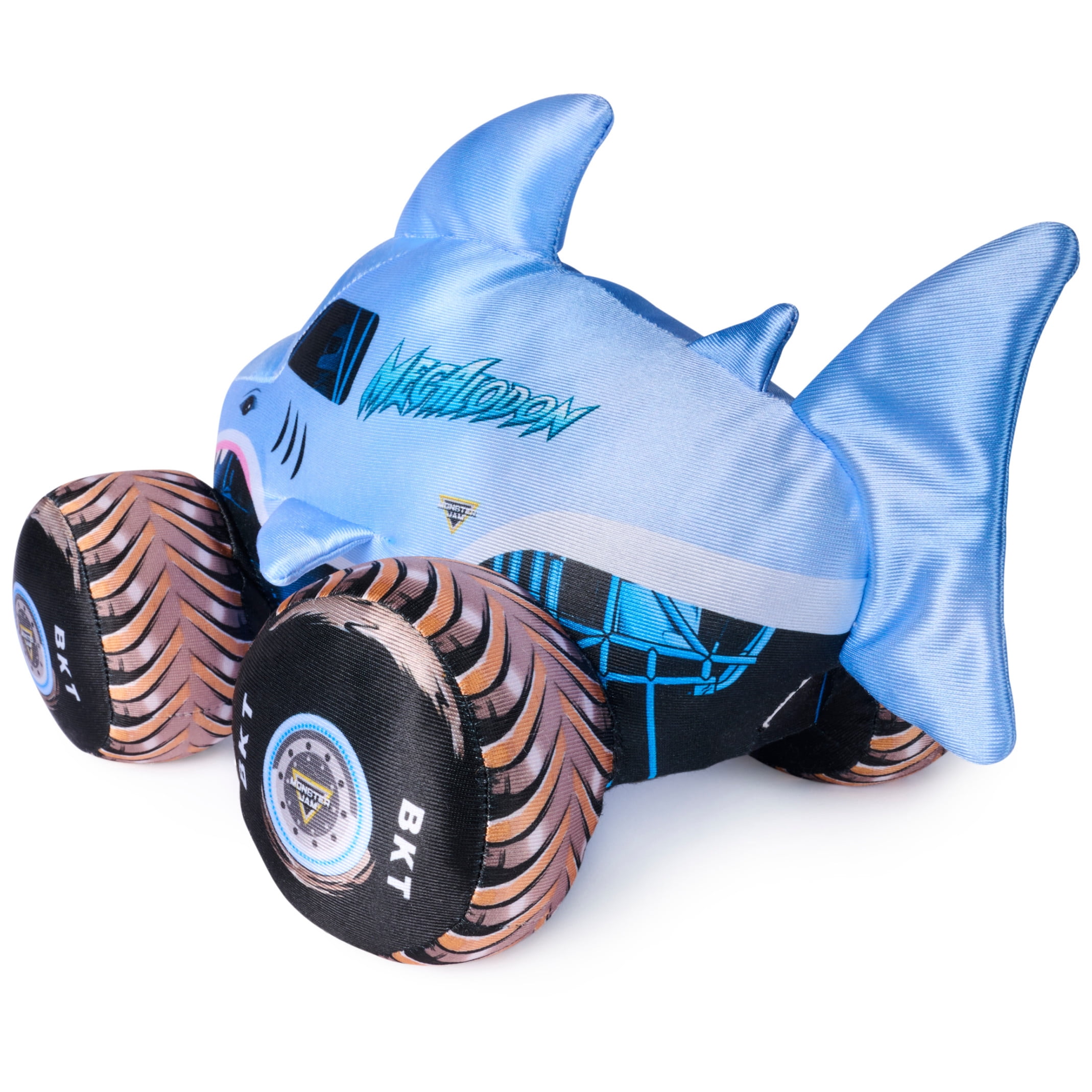 Monster Jam Megalodon Plush Truck with Lights & Sound Effects, Ages 3 and Up, 10”