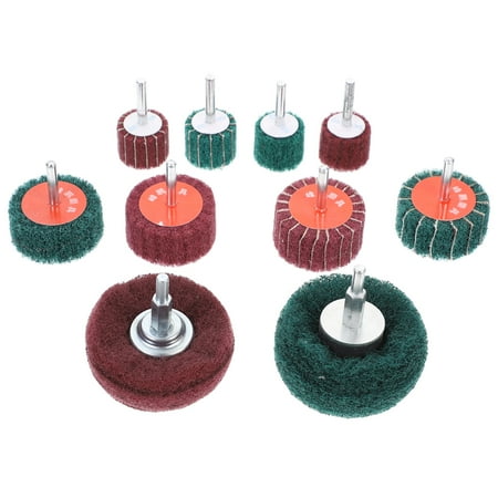 

10pcs Electric Grinding Heads Abrasive Buffing Wheels Polishing Scrubbing Tools