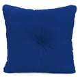 thumbnail image 4 of Jordan Manufacturing 23.5" x 24" Canvas Cobalt Blue Solid Square Tufted Outdoor Deep Seat Chair Back Cushion with Fabric Button (2 Pack), 4 of 10