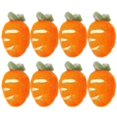 thumbnail image 4 of Fluffy Wool Felt Carrots Craft Decor Accessories for Clothing Hats Needle Felting Projects 8pcs, 4 of 5
