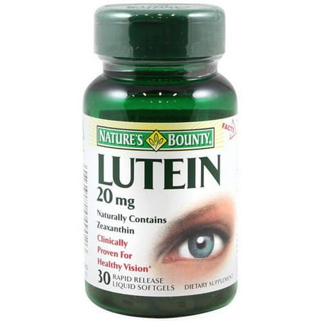 Nature's Bounty Lutein 20 mg Softgels, 30 CT (Pack of 3)