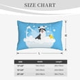 thumbnail image 6 of Bixox Collie in Bathtub Printed Pillow Protector,Super Soft Ideal for Home,Guests,Rentals - 14"x20", 6 of 8