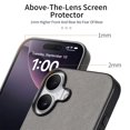 thumbnail image 5 of Dteck Case for iPhone 16 Plus,Slim Premium Canvas Grain PU Leather,Soft TPU Bumper,Non-Slip Anti-Scratch Shock-Absorbent,Protective Phone Cover for iPhone 16 Plus,Gray, 5 of 8