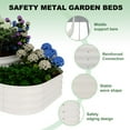 thumbnail image 4 of 3-Tier Galvanized Steel Raised Garden Bed Kit, Oval Outdoor Planter Box for Vegetables, Herbs & Flowers, Modular 3 in-1 Design, for Vegetables, Herbs & Flowers, Easy Assembly 61x42x31 in, 4 of 7